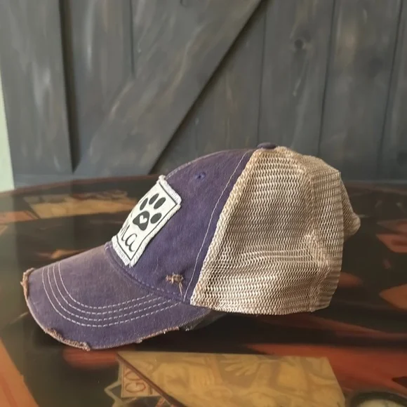 Purple and White Trucker Hat - Picture 5 of 6